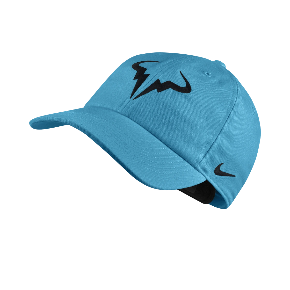 Nike AeroBill Rafa Heritage86 hat in Light Blue Fury w/Black [850666-434] from the Summer 2019 tennis collection